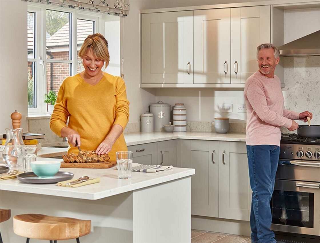 Couple in the kitchen